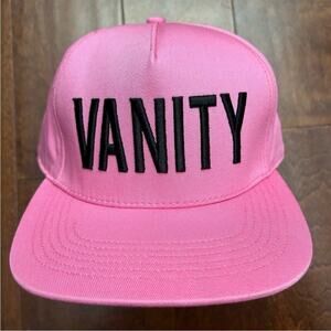 Jeffree Star Pink Baseball Cap, Embroidered “Vanity”, NWOT